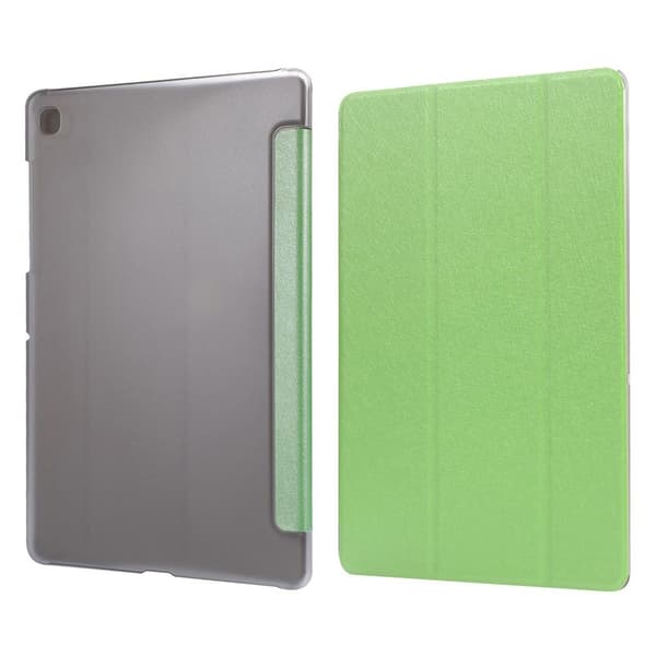 Samsung Galaxy Tab A7 10.4 (2020) silk tri-fold læder flip etui - grøn Green