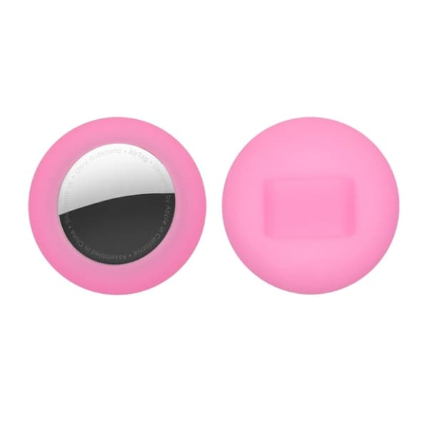 AirTags enkle silikoneovertræk - Lysende Pink Pink