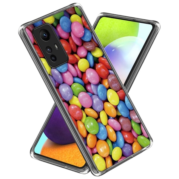 Deco Xiaomi Redmi Note 12S cover - Regnbue-Slik Multicolor