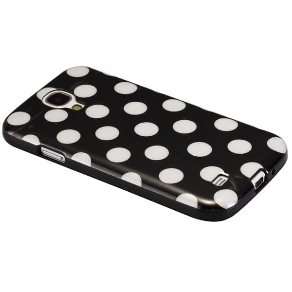Polka Dots (Sort) Samsung Galaxy S4 Deksel Black