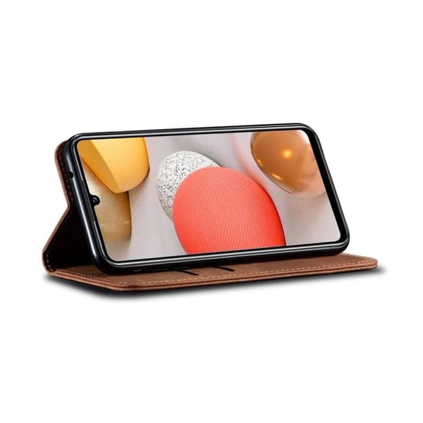 Jeans Samsung Galaxy A42 5G Flippetui - Brun Brown