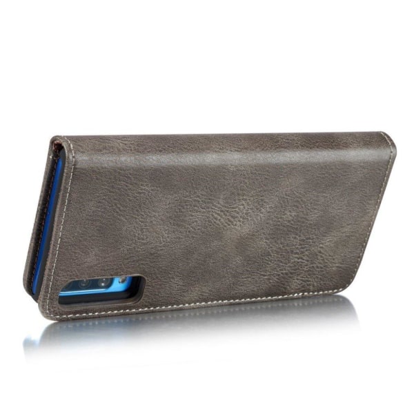 DG.MING Samsung Galaxy A70 2-in-1 Wallet etui - Grå Silver grey