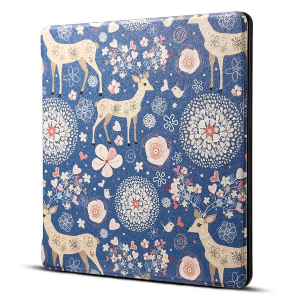 Amazon Kindle Oasis (2019) stylish pattern leather flip case - D Multicolor