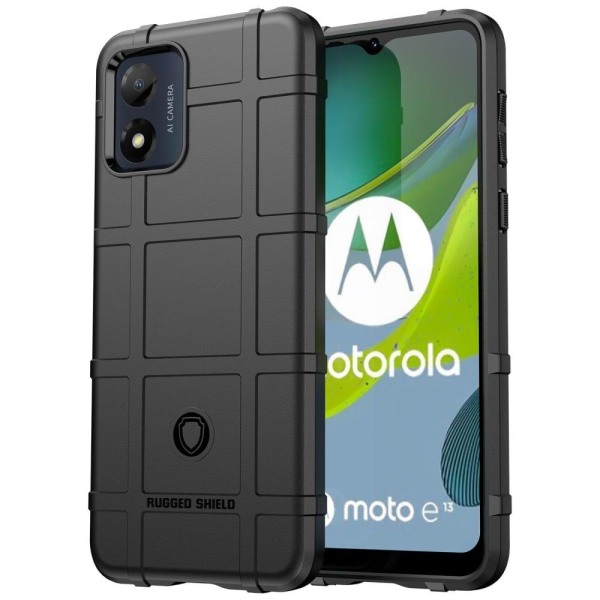 Rugged Shield Suojakotelo Motorola Moto E13 - Musta Black