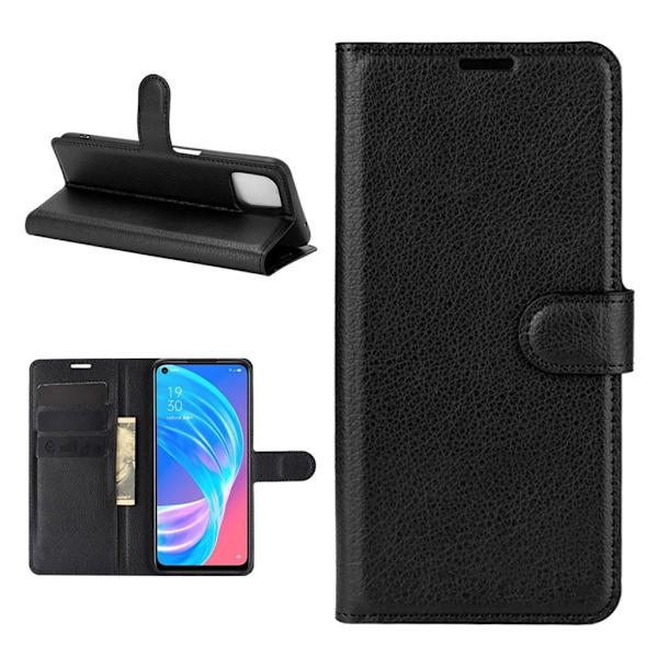 Classic Oppo A72 5G flip etui - sort Black