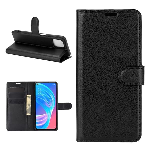 Classic Oppo A72 5G Flippetui - Svart Black