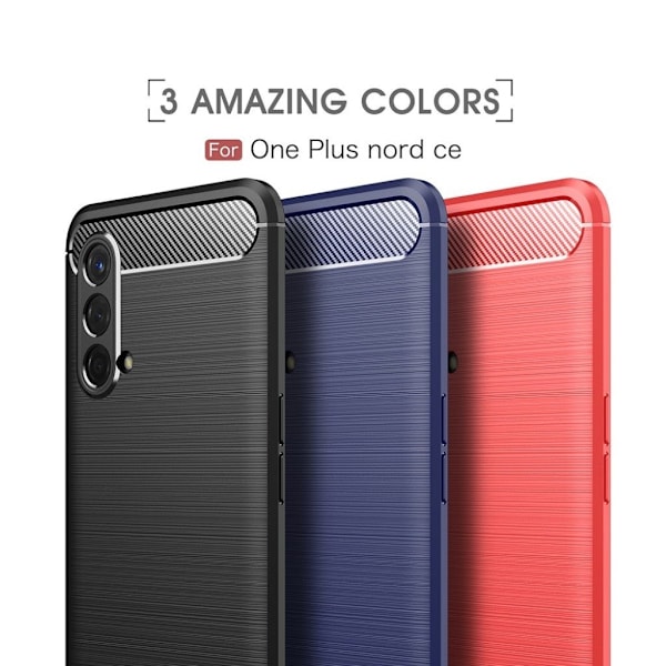 Carbon Flex Suojakotelo OnePlus Nord CE 5G - Sininen Blue