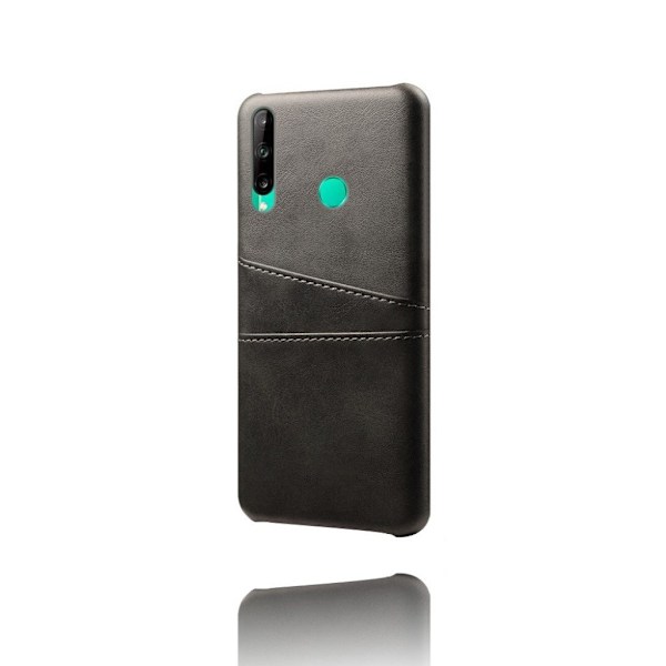 Dual Card Cover - Huawei P40 Lite E - Sort Black