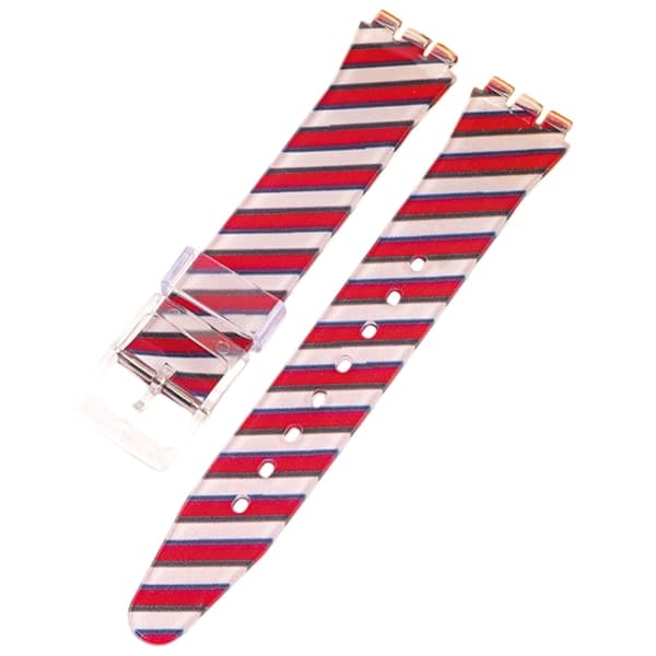 16mm Universal sød silikone urrem - Krydskorn Multicolor
