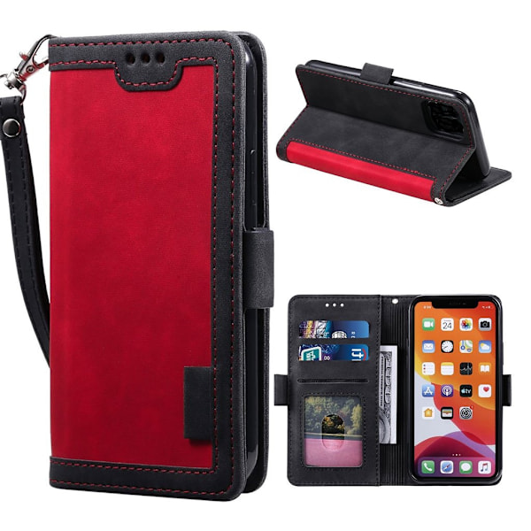 Suburbian läder iPhone 11 fodral - Röd Röd