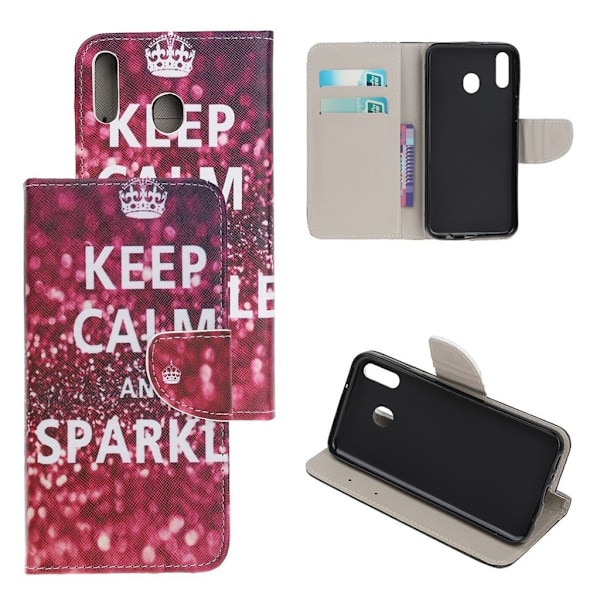 Wonderland Samsung Galaxy A20e etui - Keep Calm and Sparkle Red