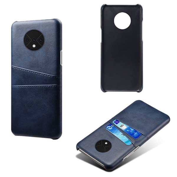 Dual Card OnePlus 7T etui - Mørkeblå Blue