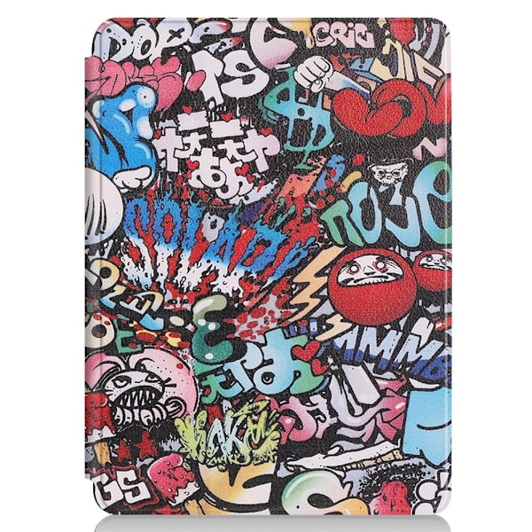 Microsoft Surface Go 3 (8V6-00004) kuviotulostus PU-nahkainen läppäkotelo - Graffiti-Kuvio Multicolor