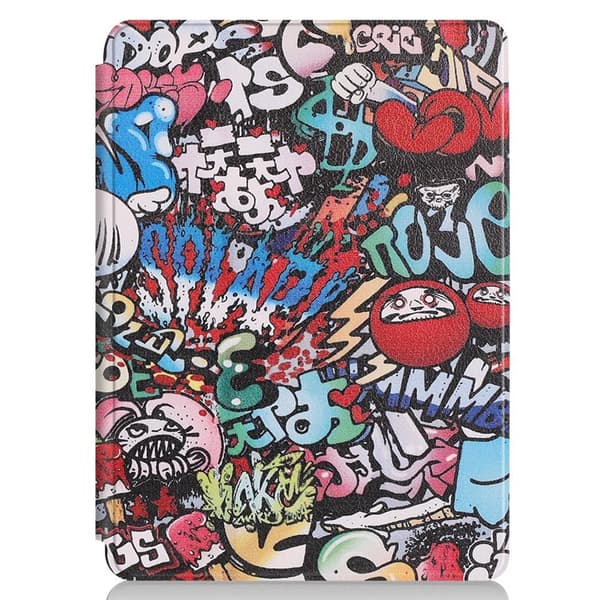 Microsoft Surface Go 3 (8V6-00004) mönstertryck PU läder flipfodral - Graffiti-Mönster multifärg