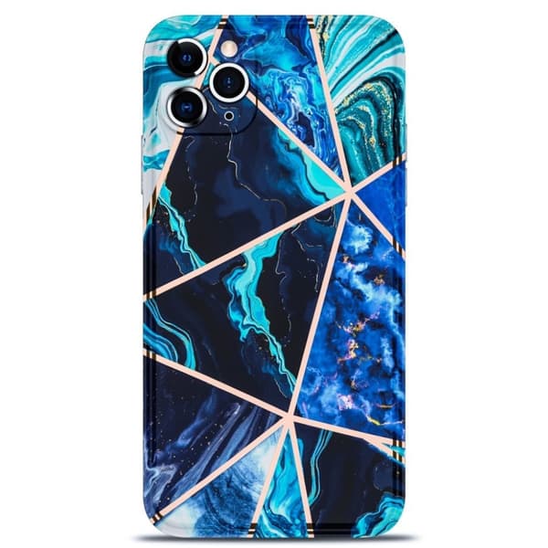 Marble iPhone 11 Pro Max Etui - Blå Blue