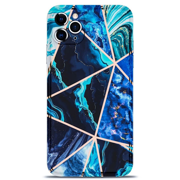 Marmor etui til iPhone 11 Pro Max - Blå Blue