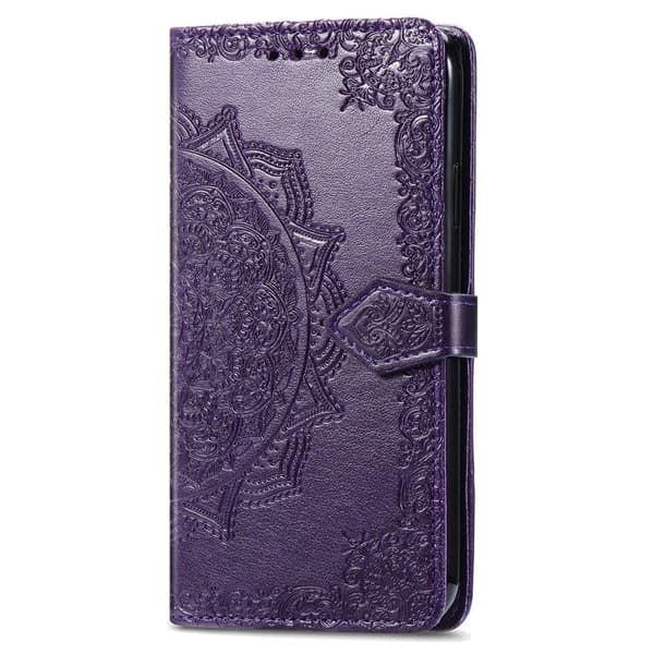 Mandala OnePlus Ace 3 Pro nahkakotelo - Violetti Purple