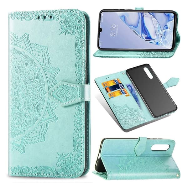 Mandala Xiaomi Mi 9 Pro etui - Cyan Green