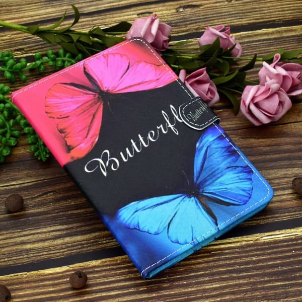 iPad Pro 11" (2018) mønstered læder flip etui - Livlige Sommerfugl Multicolor