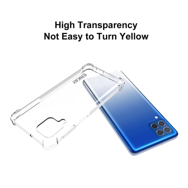 ENKAY genomskinligt droppsäkert fodral för Samsung Galaxy M62 / F62 Transparent