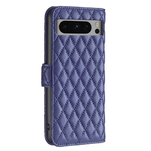 Rombuskuvioinen matta läppäkotelo Google Pixel 8 Pro - Sininen Blue