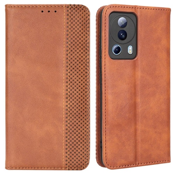 Bofink Vintage Xiaomi Civi 2 / 12 Lite Ne Nahkakotelo - Ruskea Brown