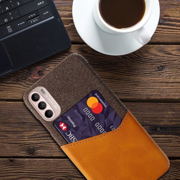 Bofink Motorola Moto G41 / G31 Card Suojakuori - Oranssi Orange