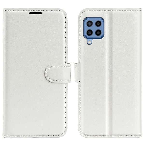 Classic Samsung Galaxy M22 Läppäkotelo - Valkoinen White