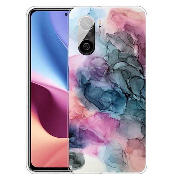 Marble design Xiaomi Mi 11i / Xiaomi Redmi K40 Pro Plus / Xiaomi Redmi K40 Pro / Xiaomi Redmi K40 / Xiaomi Poco F3 kotelot - Osmose Ruusu Ja Vihreä Multicolor