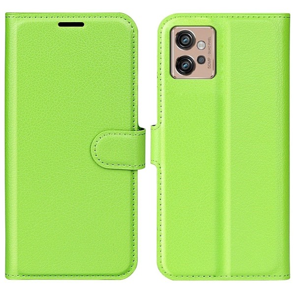 Klassisk Motorola Moto G32 Flip Etui - Grøn Green