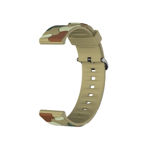 20mm Universal camouflage teemalla kellon hihna - Khaki Green