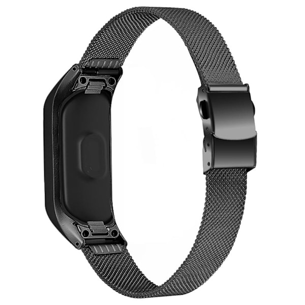 Samsung Galaxy Fit e klockarmband i rostfritt stål med sköldpaddsspänne - Svart Svart