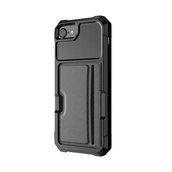 iPhone 7 og 8 beskyttende cover af hybridmateriale - Sort Black