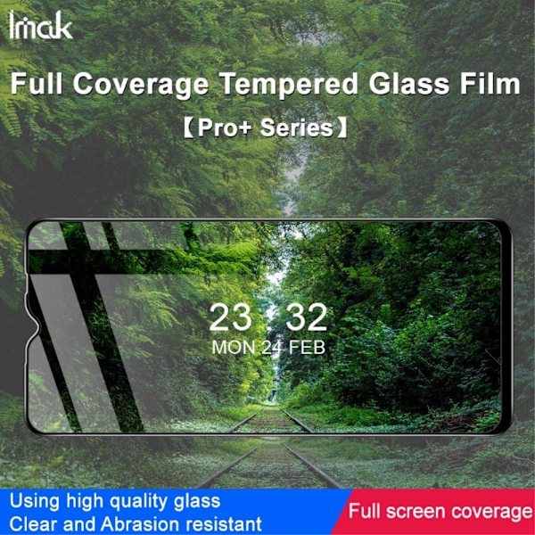 IMAK Pro+ tempered glass screen protector for OnePlus Nord N300 Transparent
