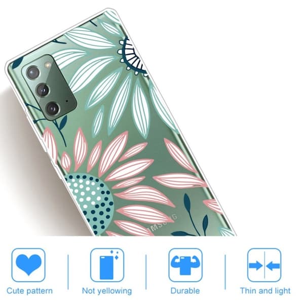 Deco Samsung Galaxy Note 20 kotelot - Värikkäitä Kukkia Multicolor
