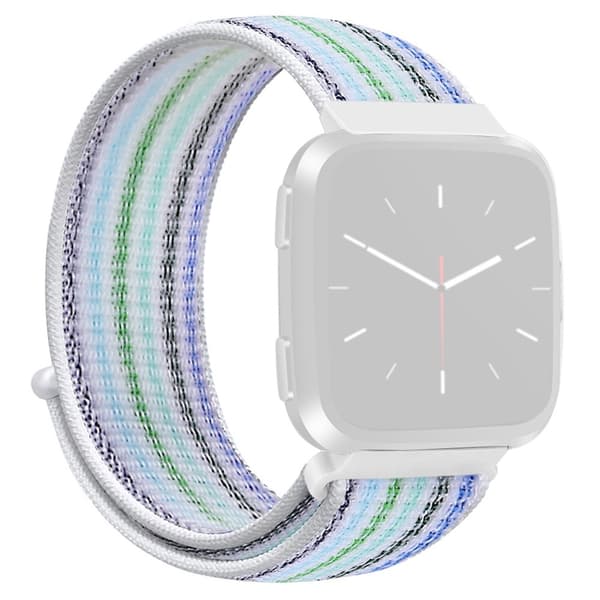 KALEBOL KLB-NLHH-001 Fitbit Versa 3 / Versa 4 / Sense / Sense 2 Klockarmband Nylon Loop Strap - Blå + Blå Blå