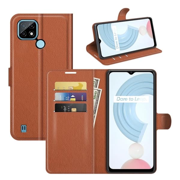 Classic Realme C21 fodral - Brun Brun