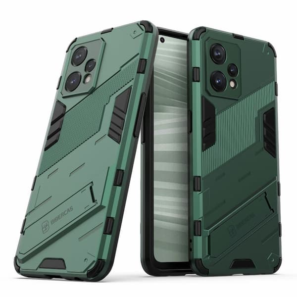 Stødsikker Hybrid Cover med A Moderne Touch til Realme 9 Pro Plus - Grøn Green