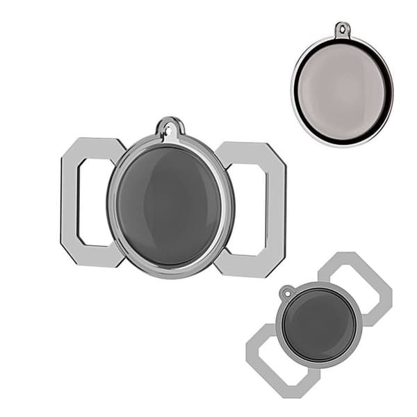 AirTags kirkas TPU-kansi - Musta Black