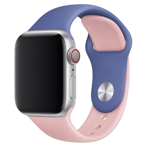 Apple Watch Series 4 40mm contrast farve Urrem - Blå / Pink Multicolor
