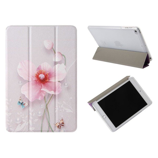 iPad Mini (2019) durable tri-fold pattern leather flip case - Pi Pink