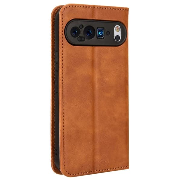 Bofink Vintage Google Pixel 9 nahkakotelo - Ruskea Brown