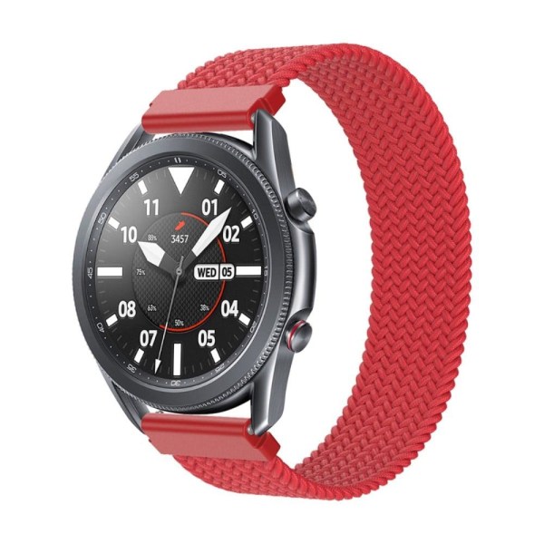 Elastisk nylon-urrem til Samsung Galaxy Watch 4 - Rød Størrelse: Xl Red