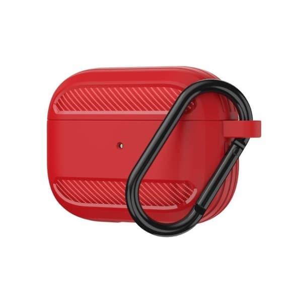 Airpods Pro slitesterkt silikonetui - Rød Red