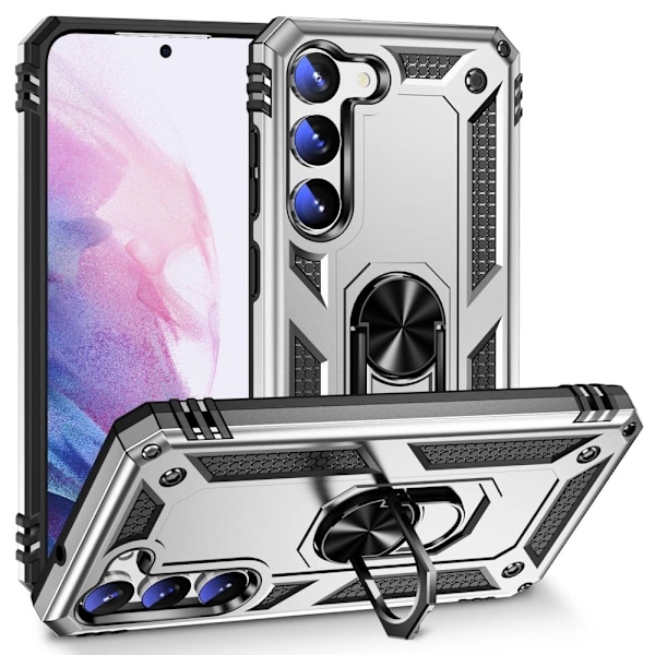 Bofink Combat Samsung Galaxy S23 Plus Etui - Sølv Silver grey