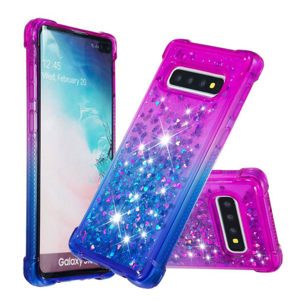 Glitter Samsung Galaxy S10 Plus skal - Lila Lila