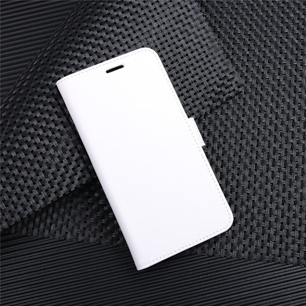 Huawei P20 Lite Snyggt läder fodral - Vit Vit
