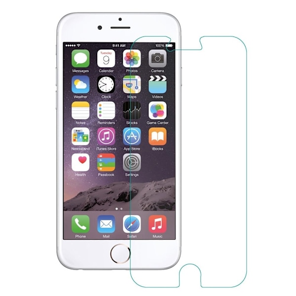 iPhone 6 / 6S kosketusherkkä ja temperoitu suojalasi Transparent