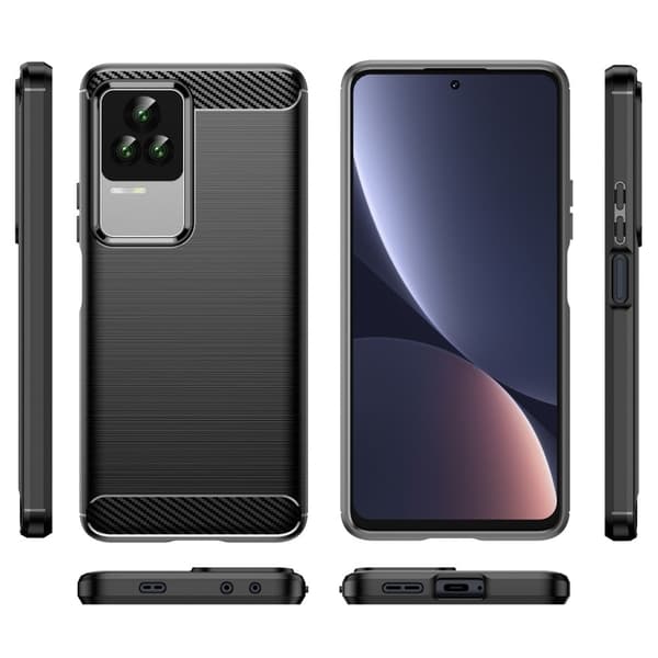 Carbon Flex Xiaomi Redmi K50 / Xiaomi Redmi K50 Pro cover - Sort Black