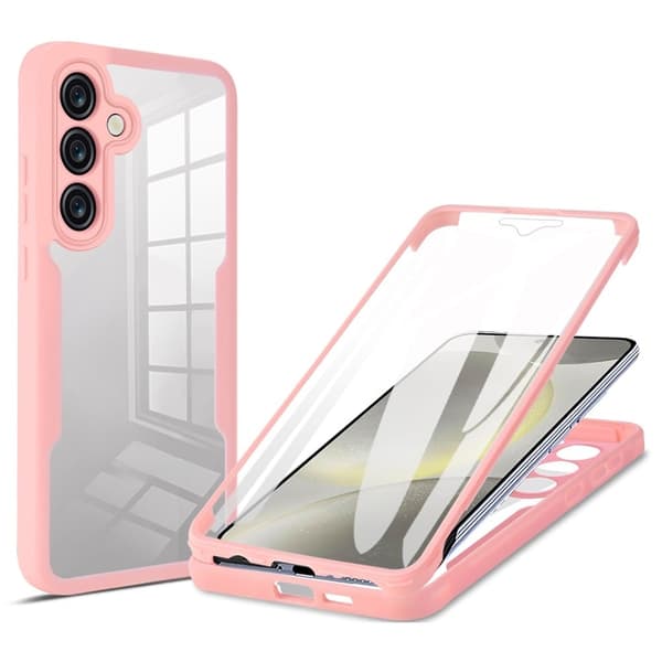 Samsung Galaxy S24 FE älykäs akryylikansi - Pinkki Pink
